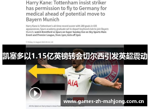 凯塞多以1.15亿英镑转会切尔西引发英超震动 凯塞多以1.15亿英镑转会切尔西引发英超震动